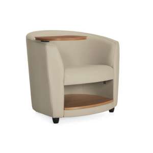 Sirena Lounge Chair with Laminate Tablet & Shelf