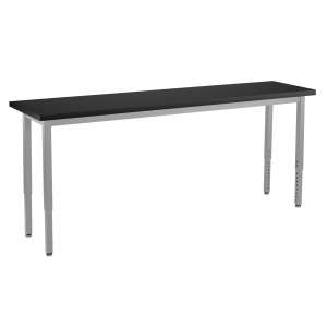 Adjustable Steel Lab Table - Chemical Resistant Top (84x18")