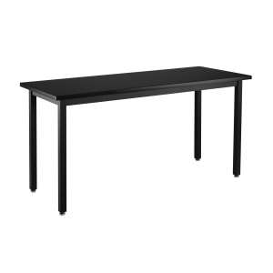 Steel Fixed Height Lab Table - Chemical Resistant Top (48x30")