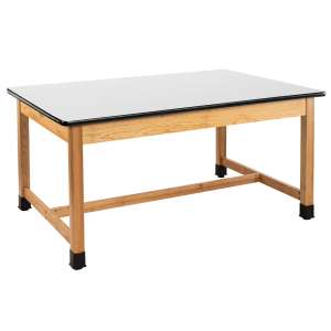 Wood Science Lab Table, Whiteboard Top (60x42x30"H)
