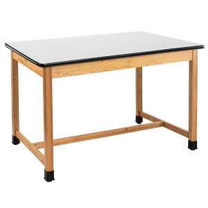 Wood Science Lab Table, Whiteboard Top (60x42x36"H)