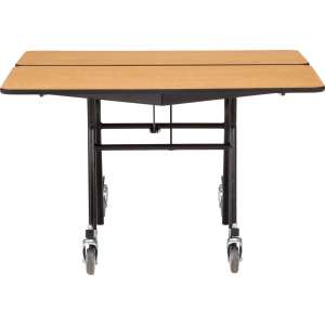 Square Cafeteria Table - MDF, ProtectEdge, Chrome (60x60”)