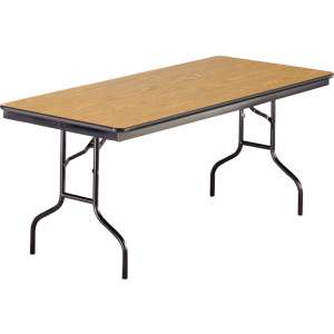 Rectangular Plywood Folding Table (72"x24")