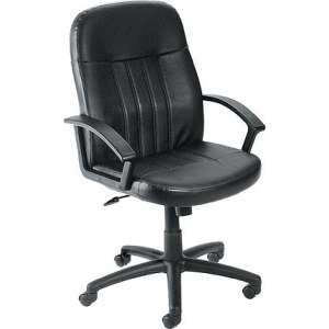 Economy Executive Leather Mid Back Swivel Office Chair