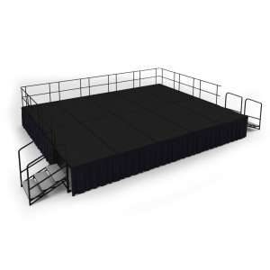 Fully Equipped Carpeted Portable Stage Set (20’Wx16’Dx32”H)