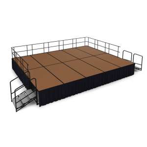 Fully Equipped Hardboard Portable Stage Set (20’Wx16’Dx32”H)