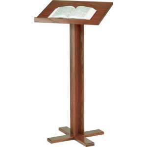 Cross Base Lectern, Stained