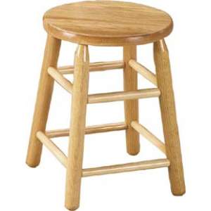 Solid Wood Lab Stool - Unfinished
