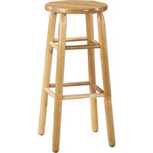 Solid Wood Lab Stool - Natural