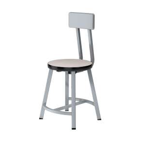 Titan Lab Stool with Backrest - HPL Seat (18"H, 2 Pack)