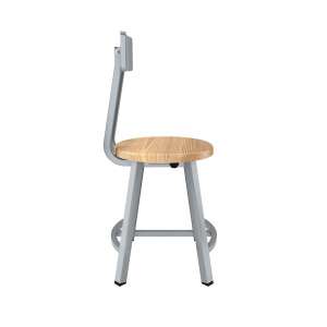 Titan Lab Stool - Solid Wood Seat & Backrest (18"H, 2 Pack)