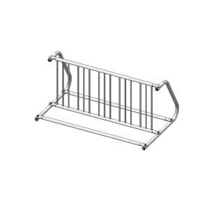 Double-Sided Commercial Bike Rack - 10 Capacity, Galvanized