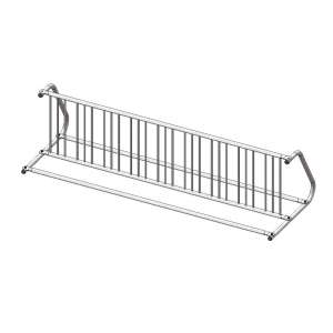 Double-Sided Commercial Bike Rack - 18 Capacity, Galvanized