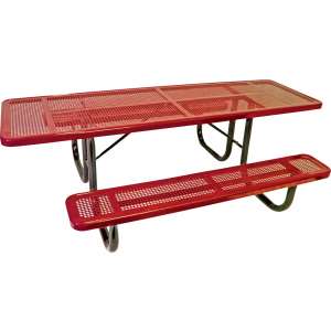 8' Wheelchair Accessible Perforated Picnic Table