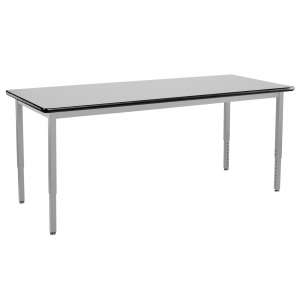 Adjustable Height Steel Utility Table - HPL Top (96x30")