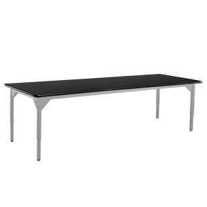 Adjustable Height Steel Utility Table - HPL Top (96x36")