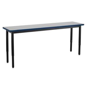Adjustable Height Steel Utility Table - Supreme HPL (84x18")