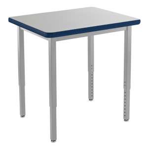 Adjustable Height Steel Utility Table - Supreme HPL (24x24")