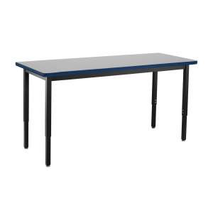 Adjustable Height Steel Utility Table - Supreme HPL (42x24")