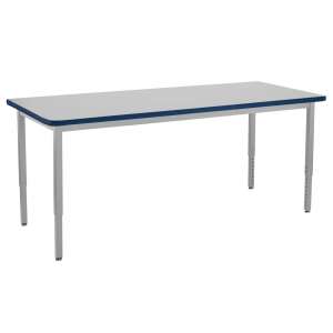 Adjustable Height Steel Utility Table - Supreme HPL (72x24")