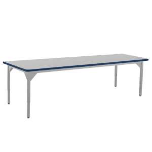 Adjustable Height Steel Utility Table - Supreme HPL (84x36")