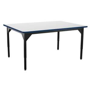Adjustable Height Steel Utility Table - Supreme HPL (60x48")