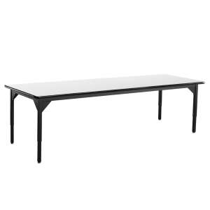 Adjustable Height Steel Utility Table - Whiteboard Top (72x48")
