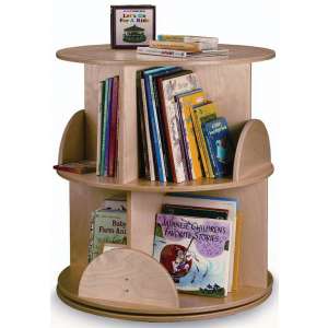 Two-Level Carousel Book Stand