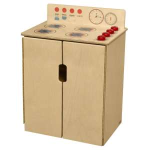 Tip-Me-Not Wooden Play Kitchen Stove