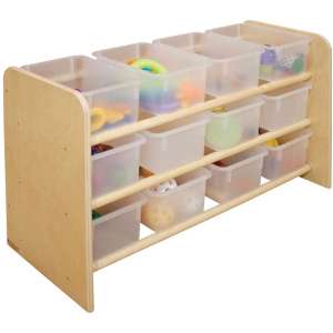 See-All Storage Stand with Translucent Trays