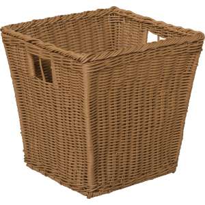 Medium Plastic Wicker Preschool Storage Baskets - Set of 4
