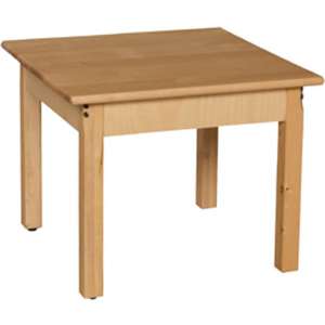 24" Square Hardwood Table