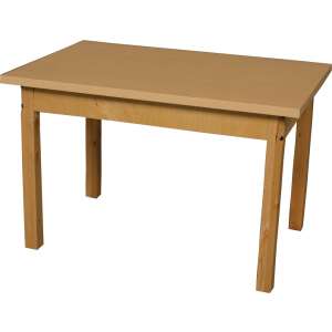 Rectangle Laminate Classroom Table w/ Hardwood Legs (36x24")
