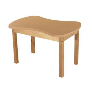 Junction Collaborative Classroom Table, Hardwood Legs (24x36”)