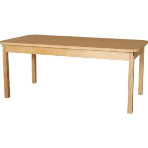 Rectangle Laminate Classroom Table w/ Hardwood Legs (60x30")