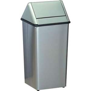 Stainless Steel Swing-Top Trash Can (13 gal.)