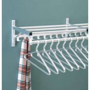 Wall Mounted Coat Rack with Hat Shelf and Hooks (3')
