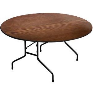 High Pressure Laminate Top Round Folding Table