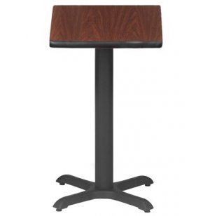 Square Cafe Table with X-Base