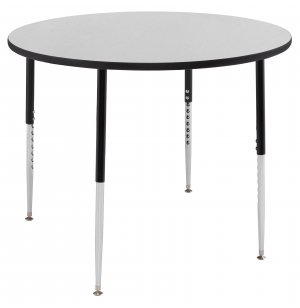 Frustrating Inca Empire sour Group Study Adjustable Round School Table 42" dia., Classroom Tables