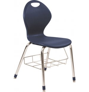 Inspiration Poly Classroom Chair with Bookrack