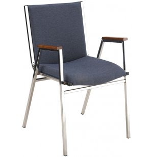 XL Fabric Stacking Arm Chair