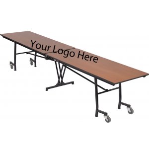 Stow-Away Folding Rectangular Cafeteria Table