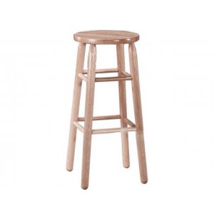 Solid Wood Lab Stool - Unfinished