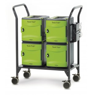 Tech Tub2 Modular Cart with USB Sync/Charge - 24 devices