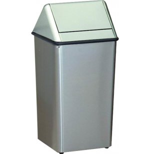 Stainless Steel Swing-Top Trash Can