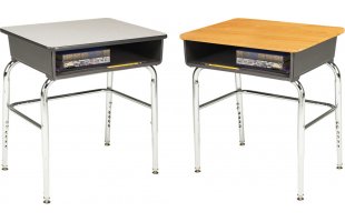 1100 Adjustable Open Front School Desks