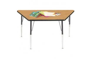 Trapezoidal Adjustable Height Activity Tables