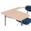 Large work surface and integrated armrest allow students to handle any workload in comfort.