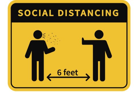 Social Distancing Wall or Floor Decals